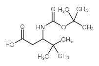 3-N-Boc-amino-4,4-dimethyl Pentanoic Acid - Chemical structure and product image