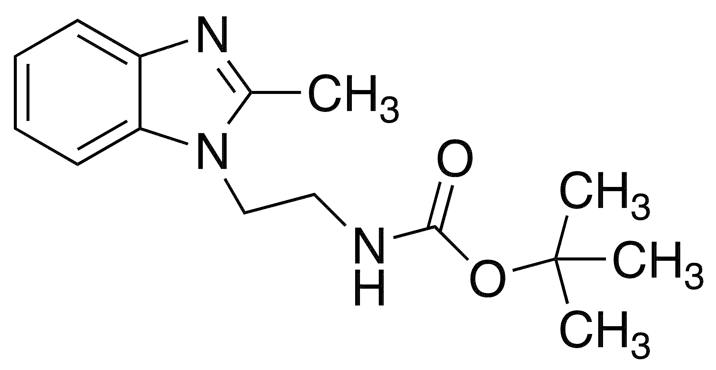 1-(2-Boc-Aminoethyl)-2-methyl-1H-benzimidazole - Chemical structure and product image