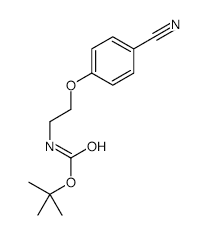 4-(Boc-aminoethyloxy)benzonitrile - Chemical structure and product image