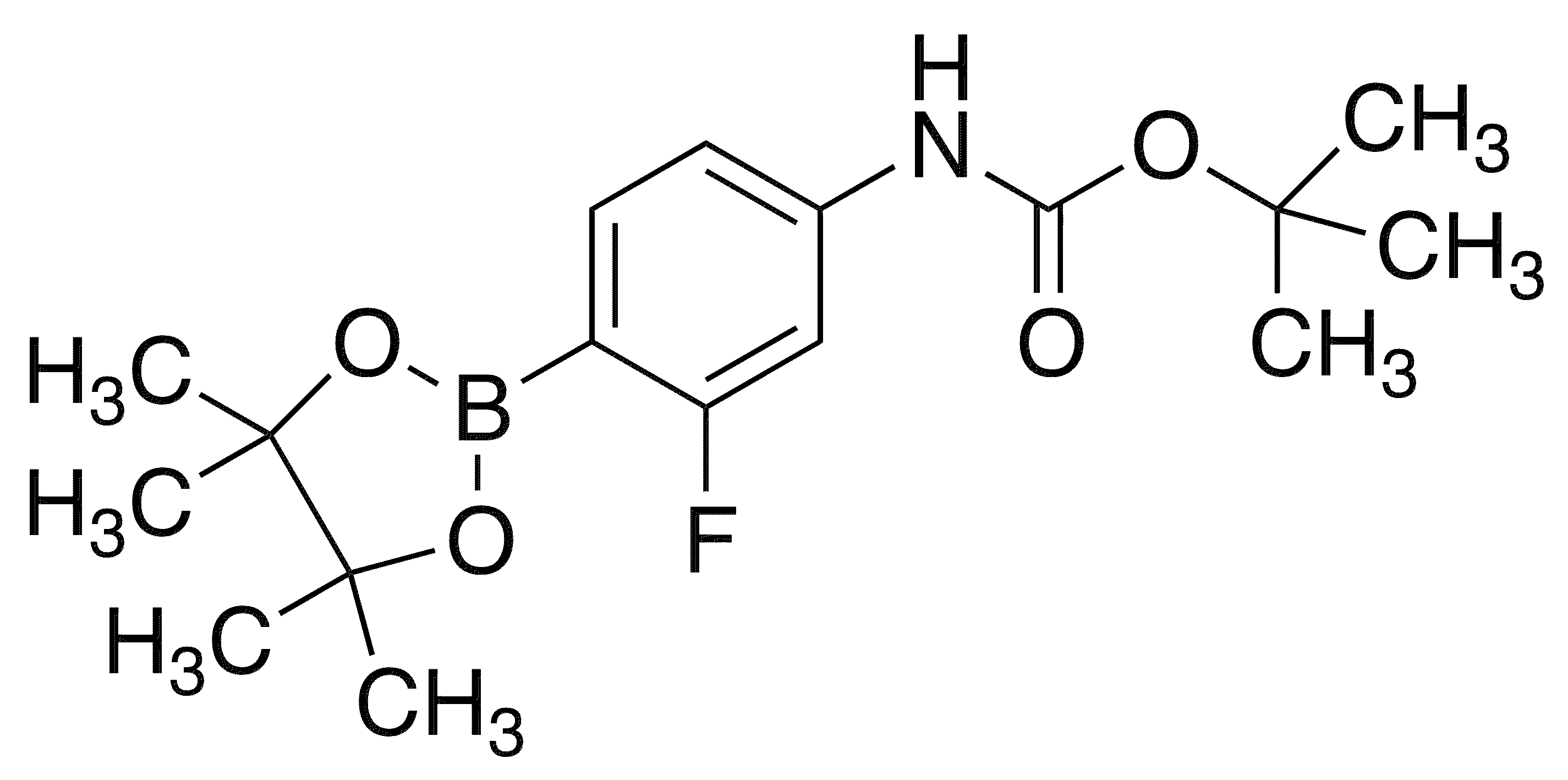 4-(Boc-amino)-2-fluorophenylboronic Acid Pinacol Ester - Chemical structure and product image