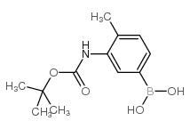 3-Boc-amino-4-methylphenylboronic Acid - Chemical structure and product image