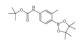 4-(Boc-Amino)-2-methylphenylboronic Acid Pinacol Ester - Chemical structure and product image
