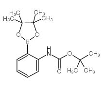 2-Boc-aminophenylboronic Acid Pinacol Ester - Chemical structure and product image