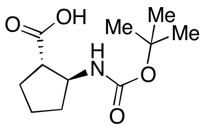 (1S,2S)-Boc-aminocyclopentane Carboxylic Acid - Chemical structure and product image