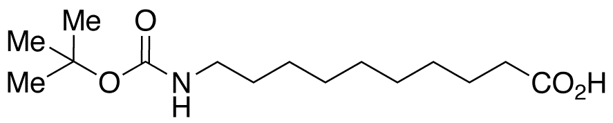 10-(N-Boc-amino)decanoic Acid - Chemical structure and product image