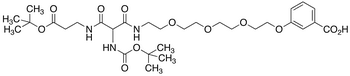 3-[14-(N-Boc-amino)-21,21-dimethyl-13,15,19-trioxo-3,6,9,20-tetraoxa-12,16-diazadocosyloxy]benzoic Acid - Chemical structure and product image