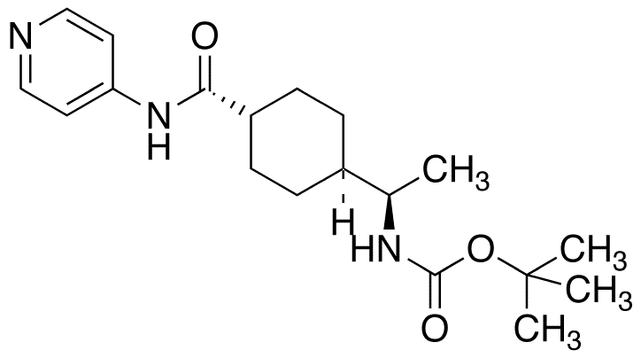 (1R)-trans-4-[N-Boc-1-aminoethyl]-N-4-pyridinyl-cyclohexanecarboxamide - Chemical structure and product image