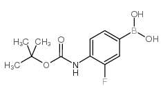 4-N-Boc-amino-3-fluorophenylboronic Acid - Chemical structure and product image