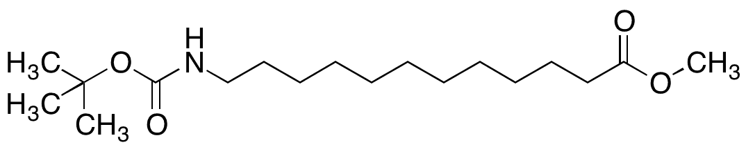 N-Boc-12-amino Dodecanoic Acid Methyl Ester - Chemical structure and product image