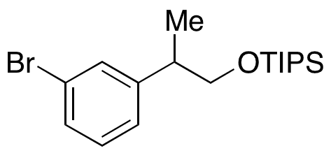 (2-(3-Bromophenyl)propoxy)triisopropylsilane - Chemical structure and product image
