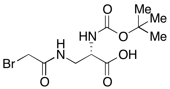 N-alpha-Boc-N-beta-bromoacetyl-L-2,3-diaminopropionic Acid - Chemical structure and product image