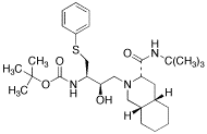 [3S-(3R,4aR,8aR,2S,3S)]-2-[3-N-t-Boc-amino-2-hydroxy-4-(phenyl)thio]butyldecahydroisoquinoline-3-N-t-butylcarboxamide - Chemical structure and product image