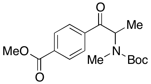 N-Boc-4-carboxy-Mephedrone Methyl Ester - Chemical structure and product image