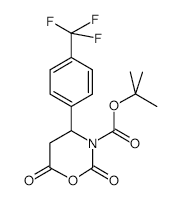 N-Boc-beta-alanine-beta-4-trifluoromethylphenyl-n-carboxyanhydride - Chemical structure and product image