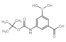 3-(N-Boc-Amino)-5-carboxyphenylboronic acid - Chemical structure and product image