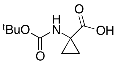 1-(Boc-amino)cyclopropanecarboxylic Acid - Chemical structure and product image