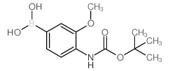 4-N-Boc-amino-3-methoxy-phenylboronic acid - Chemical structure and product image