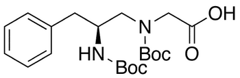 (2S)-N-(2-Boc-amino-3-phenylpropyl) Boc-glycine - Chemical structure and product image