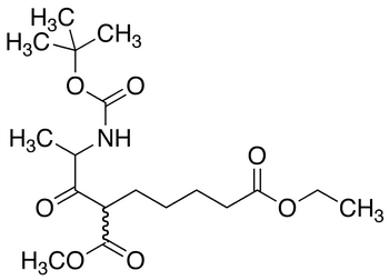 2-[2-(N-Boc-amino)propionyl]heptanedioic Acid 7-Ethyl Ester 1-Methyl Ester - Chemical structure and product image