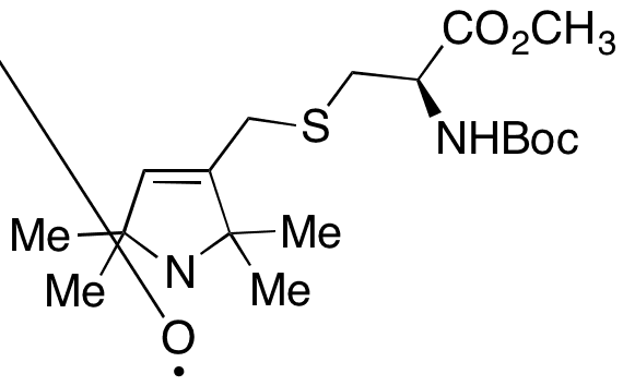 N-Boc-L-2-amino-3-[thiomethyl-1-(1-oxyl-2,2,5,5-tetramethyl-3 -pyrrolin-3-yl)]propanoic Acid Methyl Ester - Chemical structure and product image