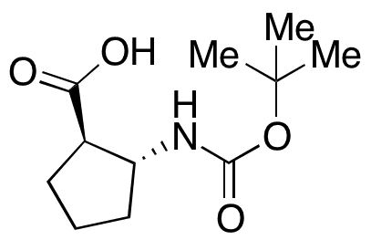 (1R,2R)-Boc-aminocyclopentane carboxylic Acid - Chemical structure and product image