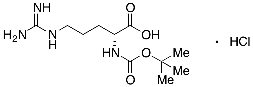 NÎ±-Boc-D-Arginine Hydrochloride - Chemical structure and product image