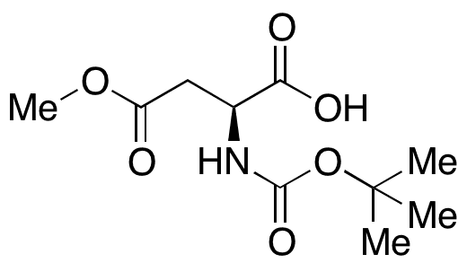 Boc-L-aspartic Acid beta-Methyl Ester - Chemical structure and product image