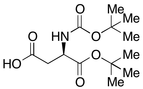 N-Boc-D-aspartic Acid 1-tert-Butyl Ester - Chemical structure and product image