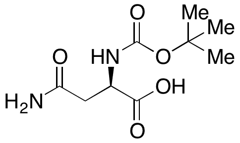 NÎ±-Boc-D-asparagine - Chemical structure and product image