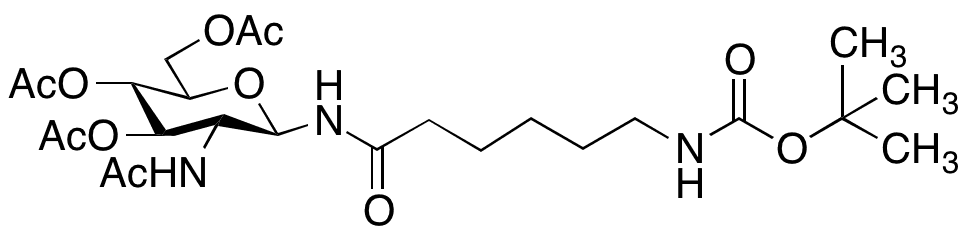 t-BOC-2-Amino-N-(epsilon-aminocaproyl]-2-deoxy-beta-D-glucopyranosylamine - Chemical structure and product image