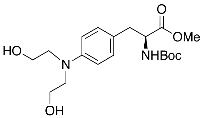 N-Boc-4-[bis(2-hydroxyethyl)amino]-L-phenylalanine Methyl Ester - Chemical structure and product image