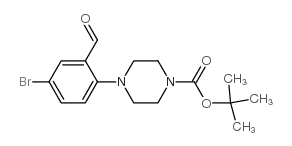 1-Boc-4-(4-bromo-2-formylphenyl)piperazine - Chemical structure and product image