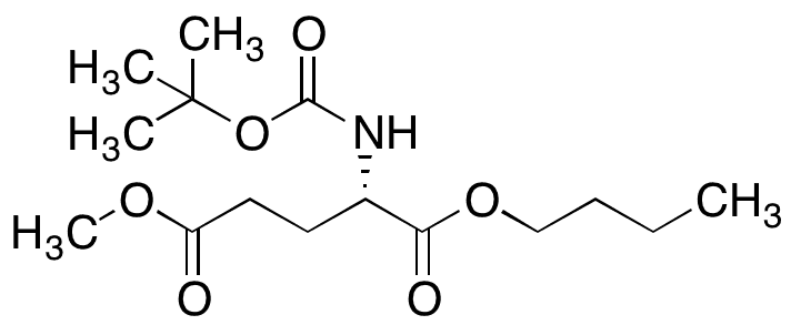 N-Boc 1-O-Benzyl 5-O-Methoxy L-Glutamic Acid - Chemical structure and product image