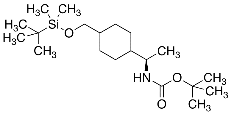 (R)-N-Boc-1-[4-(tert-butyldimethylsilyloxymethyl)cyclohexyl]ethan-1-amine - Chemical structure and product image