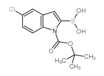 1-Boc-5-chloro-1H-indole-2-boronic acid - Chemical structure and product image