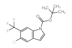 1-Boc-5-chloro-6-trifluoromethyl-1h-indole - Chemical structure and product image