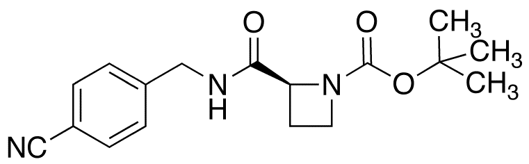 N-Boc-N-(4-cyanobenzyl)-2-L-azetidinecarboxamide - Chemical structure and product image