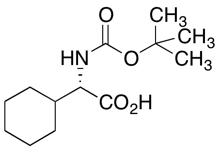 N-â€‹Boc-â€‹L-â€‹cyclohexylglycine - Chemical structure and product image