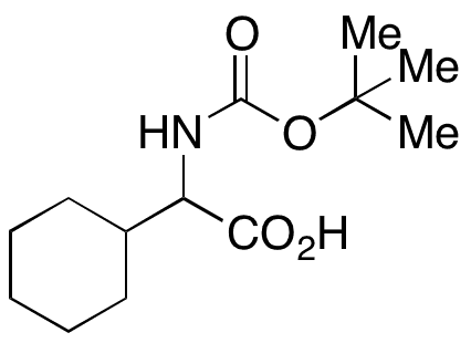 N-Boc-DL-cyclohexylglycine - Chemical structure and product image