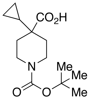 N-Boc-4-cyclopropylpiperidine-4-carboxylic Acid - Chemical structure and product image