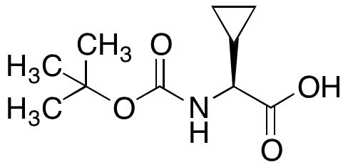 N-Boc-2-cyclopropyl-L-glycine - Chemical structure and product image