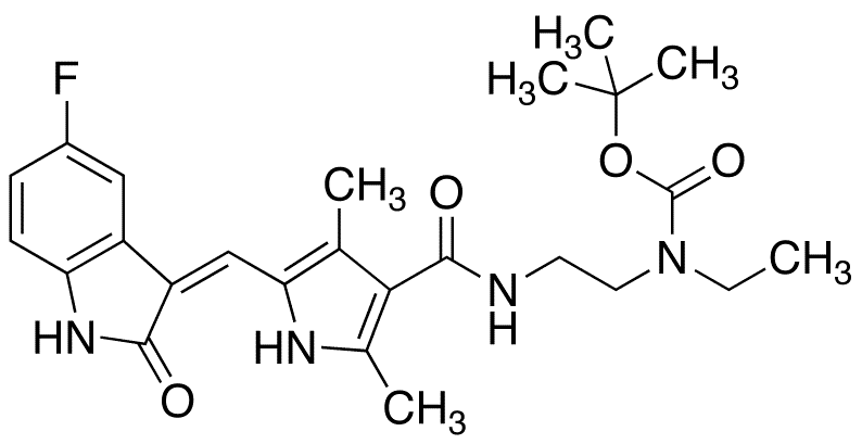 N-Boc-N-desethyl Sunitinib - Chemical structure and product image