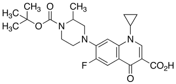 N-Boc-desmethoxy Gatifloxacin - Chemical structure and product image