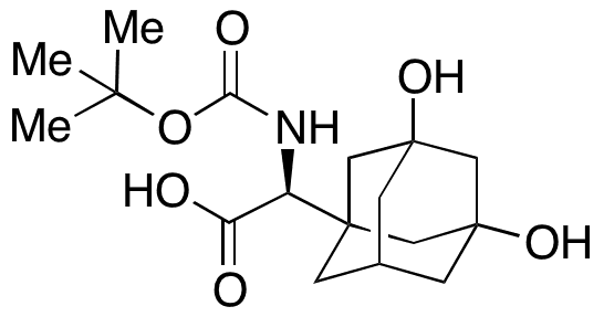 Boc-3,5-dihydroxy-1-adamantyl-L-glycine - Chemical structure and product image