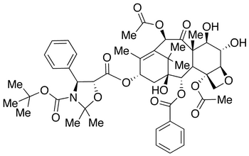 13-{[(3-t-Boc)-2,2-dimethyl-4S-phenyl-1,3-oxazolidin-5R-yl]formyl}-6alpha,7beta-dihydroxy Baccatin III - Chemical structure and product image