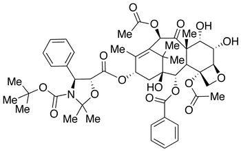 13-{[(3-t-Boc)-2,2-dimethyl-4S-phenyl-1,3-oxazolidin-5R-yl]formyl}-6alpha,7alpha-dihydroxy Baccatin III - Chemical structure and product image