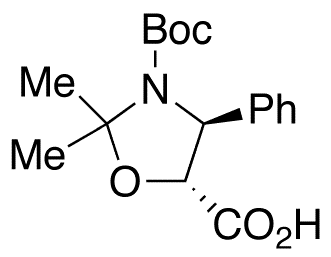 (4S,5R)-3-(tert-Butoxycarbonyl)-2,2-dimethyl-4-phenyloxazolidine-5-carboxylic Acid - Chemical structure and product image