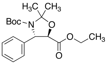 3-(t-Boc)-2,2-dimethyl-4-phenyl-1,3-oxazolidin-5-yl]formic Acid Ethyl Ester - Chemical structure and product image