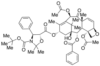 13-{[(3-t-Boc)-2,2-dimethyl-4S-phenyl-1,3-oxazolidin-5R-yl]formyl} Î”6,7-Baccatin III - Chemical structure and product image