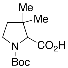 rac N-Boc-3,3-dimethyl-2-pyrrolidenecarboxylic Acid - Chemical structure and product image